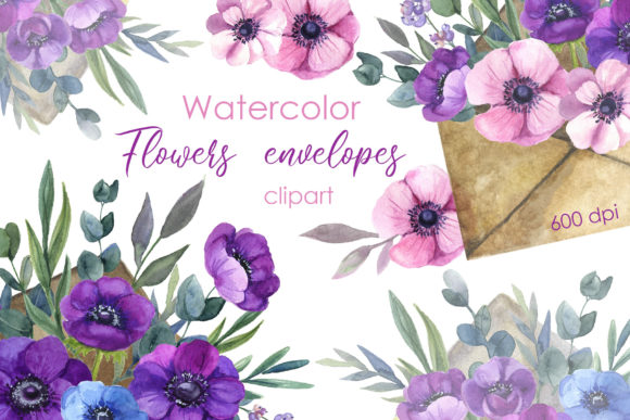 Capture Summer's Soft Bloom with Watercolor Floral Clipart