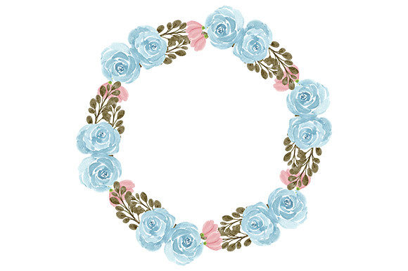 Discover the Elegance of the Rose Watercolor Floral Circle Frame: A Digital Art Asset Guide