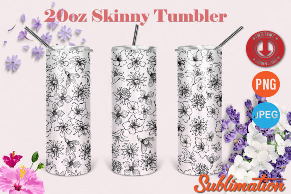 Evaluating the Floral Seamless Skinny Tumbler Sublimation Design