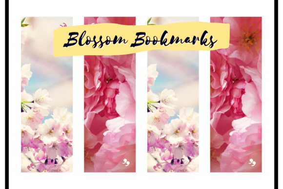 Floral Blossom Bookmark Templates for Book Lovers