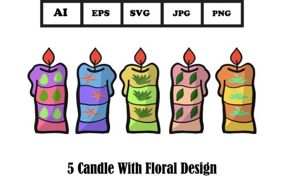 Floral Candle Designs for Creative Projects