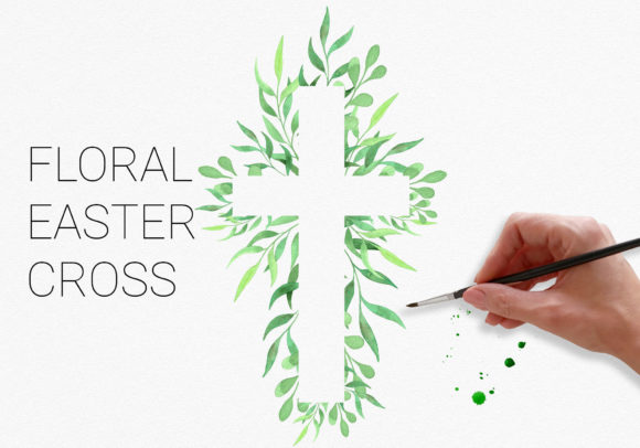 Floral Easter Cross Clipart: A Creative Resource for Meaningful Projects