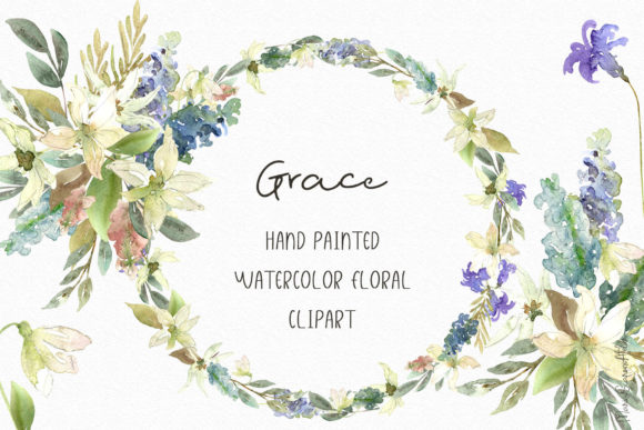 Grace - Watercolor Floral Clipart: A Practical Asset for Creative Workflows