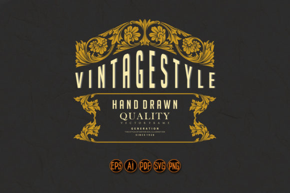 Luxury Elegant Certificate Frame Floral Vector Illustration