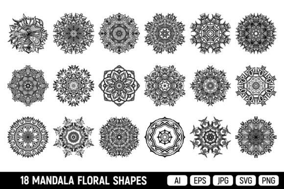 Mandala Floral Shapes and Vector Flowers: Your Ultimate Creative Toolkit