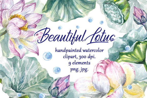 The Art of Practical Elegance: Integrating Lotus Floral Watercolor Clipart