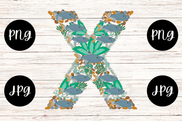 The Artistic Fusion of Nature and Letterform: Exploring the Animal Floral Alphabet X Letter