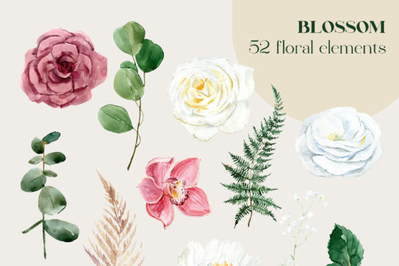 The Blooming Floral Elements Collection: A Modern Creative Asset