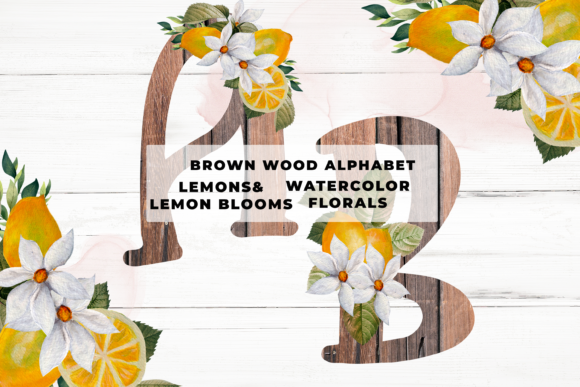 The Brown Wood Floral Alphabet: A Design Asset for Creative Projects