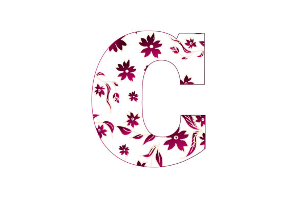 The Colorful Floral Alphabet C: A Versatile Design Element