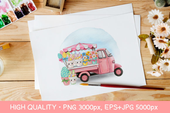 The Craft and Commerce of Spring: Deconstructing the Watercolor Easter Floral Market Truck
