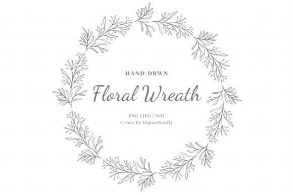 The Versatile Charm of Hand Drawn Floral Wreath Clipart