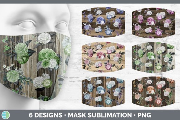 The Wood Floral Mask Sublimation Bundle Fa for Creative Projects