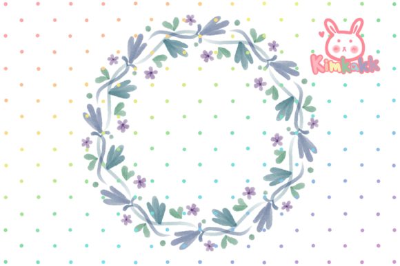 Unlock Creative Elegance with the Watercolor Purple Petal Floral Wreath