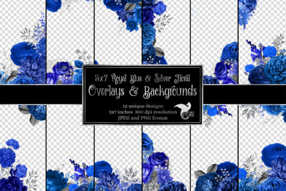 Unlocking Creative Efficiency with the 5x7 Royal Blue and Silver Floral Overlay
