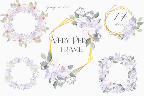 Unlocking Strategic Creativity with Very Peri Floral Frame Clipart, Violet