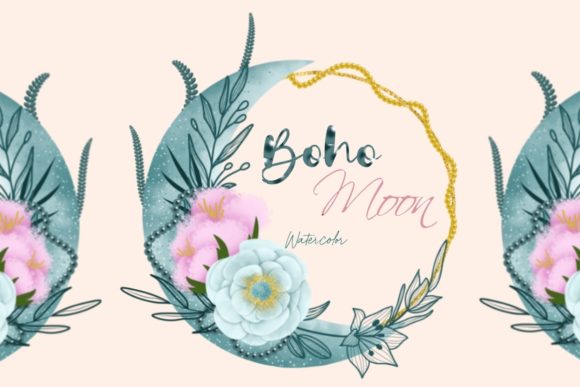 Your Creative Guide to Boho Round Floral Frame Watercolor Clipart